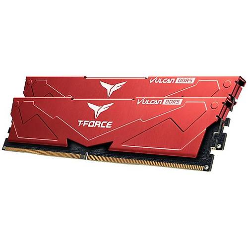 Team T-Force Vulcan Red 32GB (2x16GB) 5600Mhz CL36 DDR5 Gaming Ram