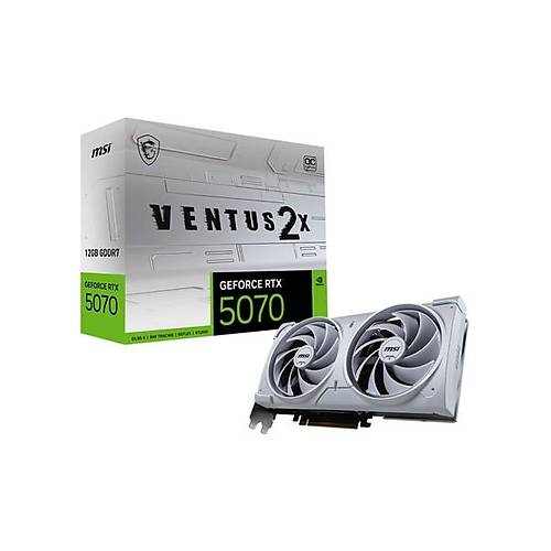 MSI Ms� VGA Geforce Rtx 5070 12G Ventus 2x Oc Wh�te RTX5070 12GB Gdrr7 192B DX12 Pc�e 5.0 X16 (3xdp 1xhdm�)