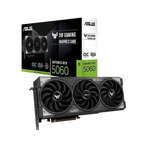 Asus TUF-RTX5060-O8G-GAMING-NVIDIA-GEFORCE-RTX 5060-8GB GDDR7-128BIT--HDMI-3XDP-DLSS3 Ekran Kart�