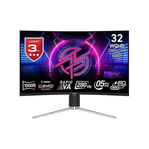 Ms� Mpg 325cqrxf 31.5'' Wqhd Curve Rap�d Va 280hz 0.5ms Adapt�ve- 