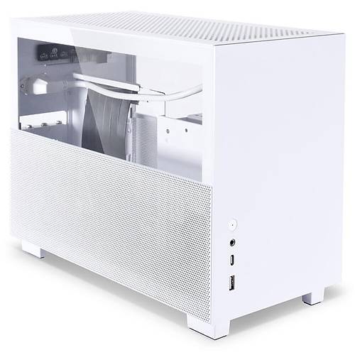 LIAN LI Q58W4 Beyaz Riser Kablolu Mesh Mini-ITX KASA