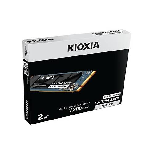 Kioxia PCIe M2 2TB Exceria Basic NVMe 3D 7300/6800 Mb/sn SSD (LSF10Z002TG8)