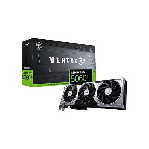 MSI Ms� VGA Geforce Rtx 5060 T� 8g Ventus 3x Oc RTX5060TI 8gb Gddr7 128B DX12 Pc�e 5.0 X16 (3xdp 1xhdm�)
