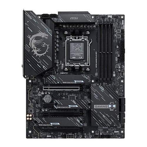 MSI Ms� X870E Gam�ng Plus W�f� Am5 Ddr5 8200MHZ(OC) 3x M.2 USB 40GBPS HDMI Dp 5g Lan W�f� 7 Rgb Atx