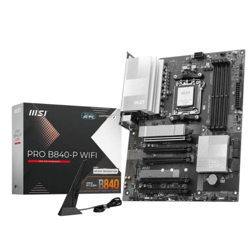 MSI MB PRO B840-P WIFI AM5 8000 MHZ(OC) DDR5 HDMI 2x M.2 USB 10 Gbs ATX Anakart