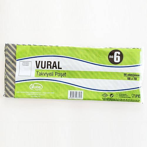 Takviyeli Poşet 60*70 No:6 Siyah Diagonel 10'li paket