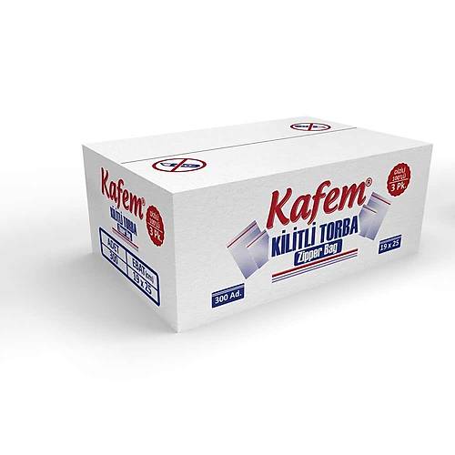 Kilitli Poşet 19*25 cm 300'lü paket X 12 li koli