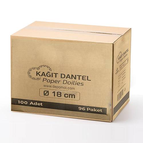 Kağıt Dantel 18 cm 100 'lü 96 paketlik Koli