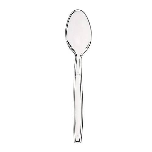 Plastik Kaşık Büyük Şeffaf 100'lü paket