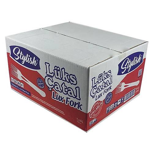 Plastik Çatal SİYAH Lüks 3600 'lü Koli