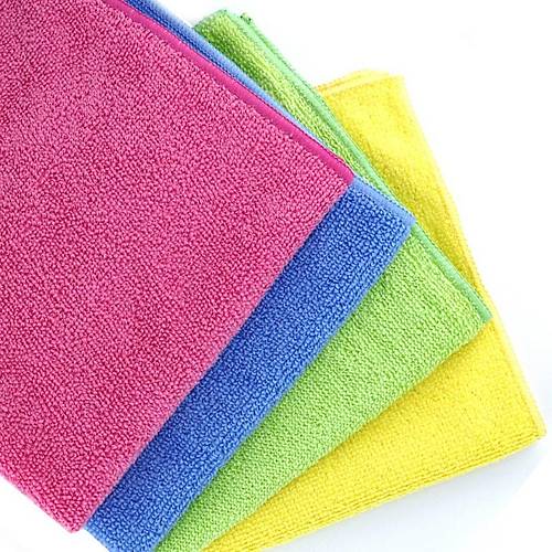 Mikrofiber Bez Havlu Overloklu Pes 160 gsm 40*40 cm 100'lü Koli