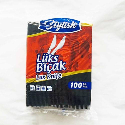 Plastik Bıçak SİYAH Lüks 3600 'lü Koli