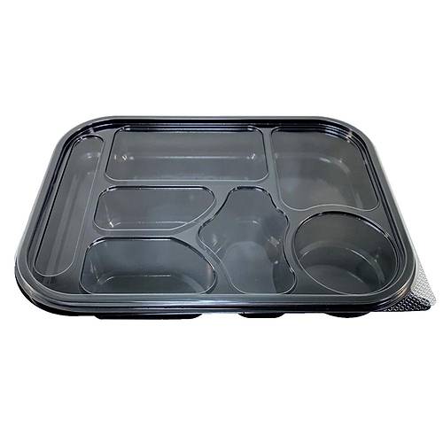 Kahvaltı Tabağı 7 bölmeli VEMPİ (Kap+Kapak Set) 100'lü paket