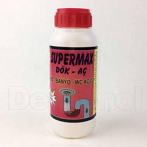 Lavabo Açıcı Süpermax DÖK-AÇ 1000 gr. 12 Adetli Koli