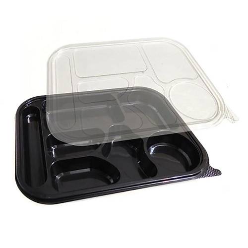 Kahvaltı Tabağı 7 bölmeli VEMPİ (Kap+Kapak Set) 100'lü paket