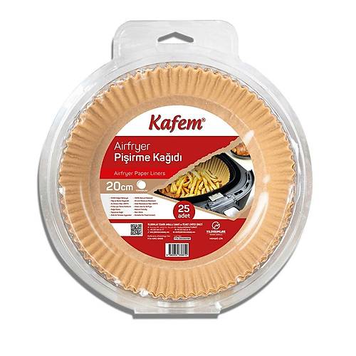 Airfryer Pişirme Kağıdı 20 cm YUVARLAK 25x20 'li Koli