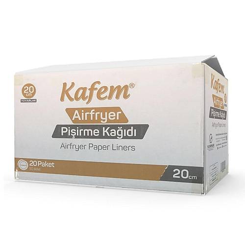 Airfryer Pişirme Kağıdı 20 cm YUVARLAK 25x20 'li Koli