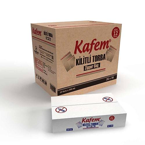 Kilitli Poşet 26*36 cm 200'lü paket X 12 li koli