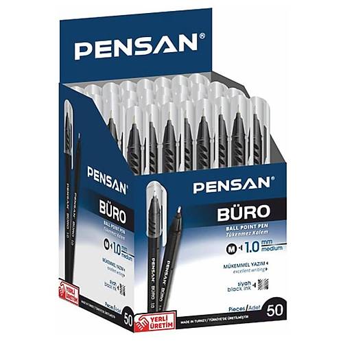 Tükenmez Kalem Siyah 50'li PENSAN