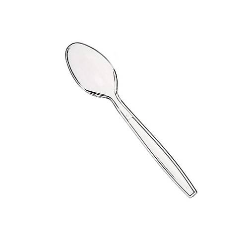 Plastik Kaşık Küçük Şeffaf 6000'li koli
