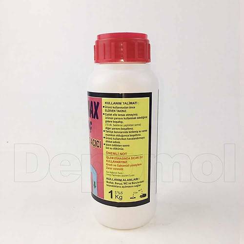 Lavabo Açıcı Süpermax DÖK-AÇ 1000 gr. 12 Adetli Koli
