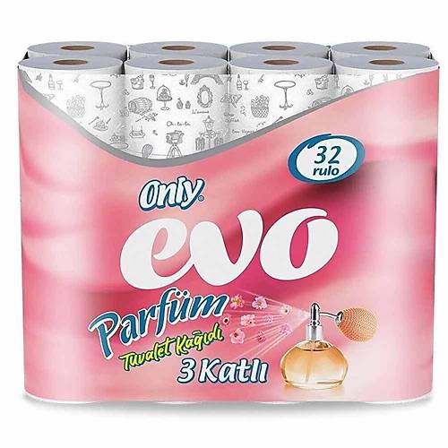Tuvalet Kağıdı Only Parfümlü Evo 32x3 96 rulo