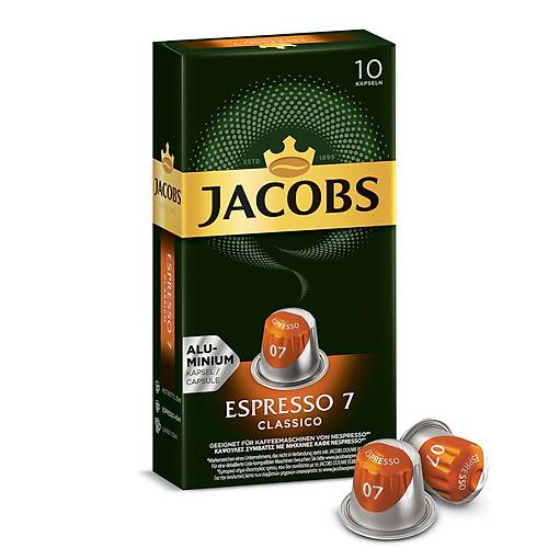 Kapsl Kahve Jacobs Espresso 7 Classic 10x10'lu koli