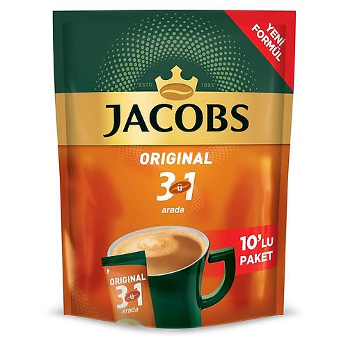 Hazr Kahve Jacobs 3' 1 Arada 10'lu Paket