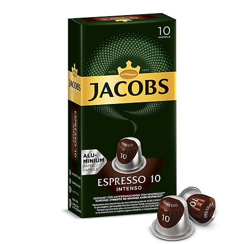 Kapsl Kahve Jacobs Espresso Intenso 10x10'lu koli