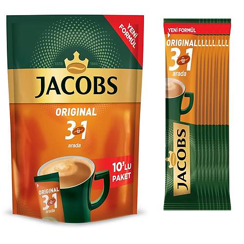 Hazr Kahve Jacobs 3' 1 Arada 10'lu Paket