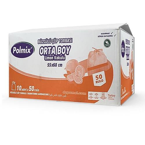 p Poeti BZGL Orta Boy 55x60 SARI Limon Kokulu 50'li koli