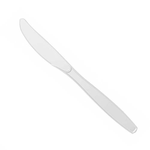 Plastik Bıçak Beyaz 100'lü paket