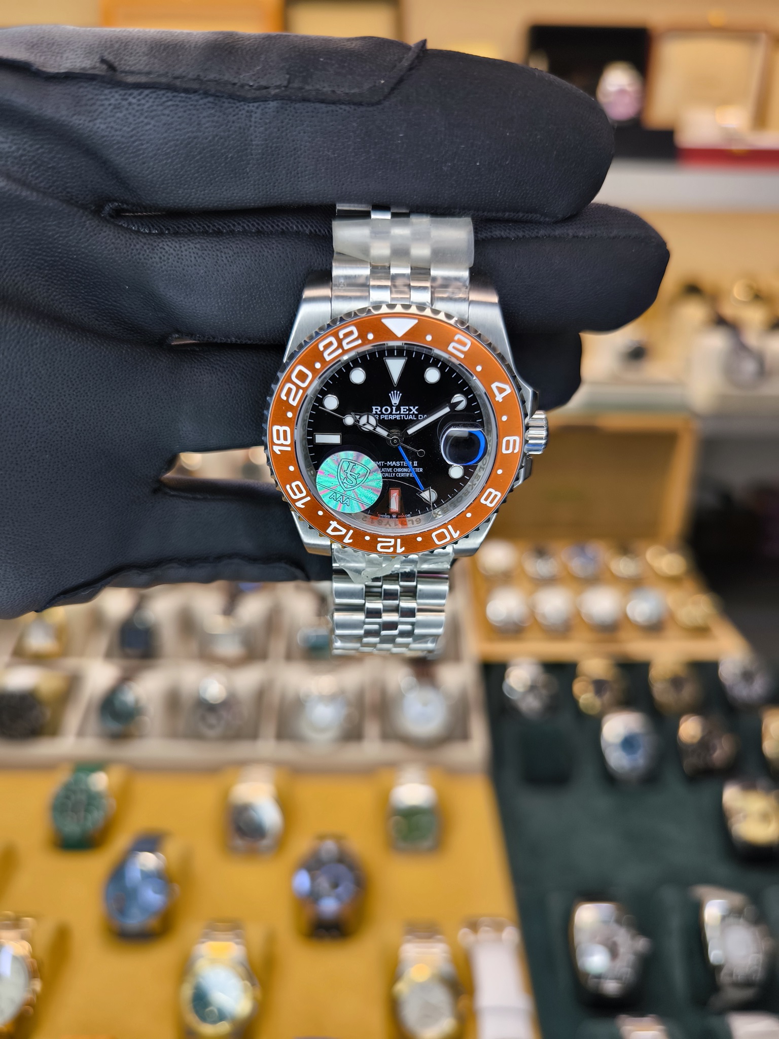 GMT-MASTER II OTOMATİK TURUNCU BEZEL JUBILEE REPLİKA SAAT