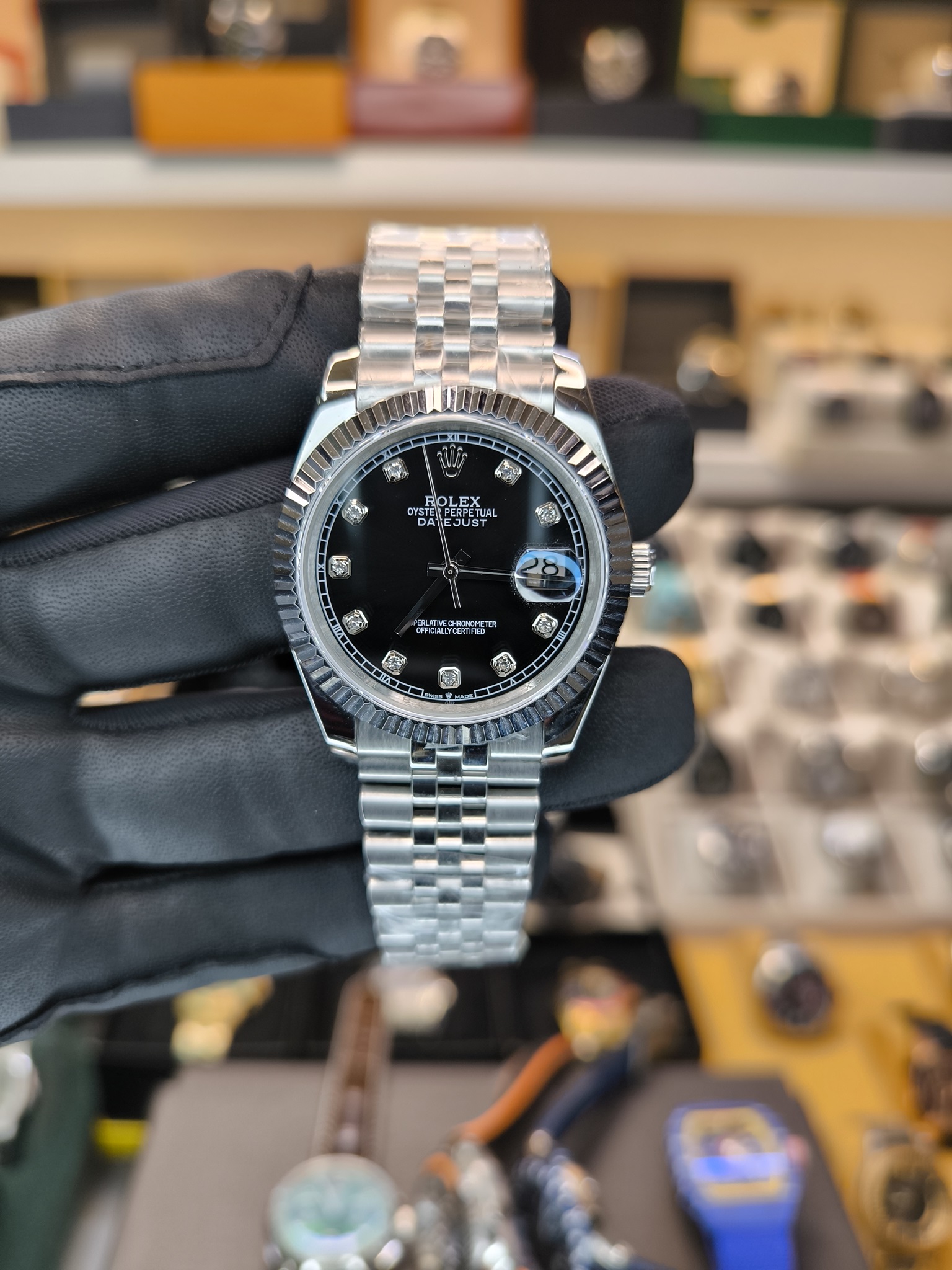 DATEJUST OTOMATİK GÜMÜŞ SİYAH
