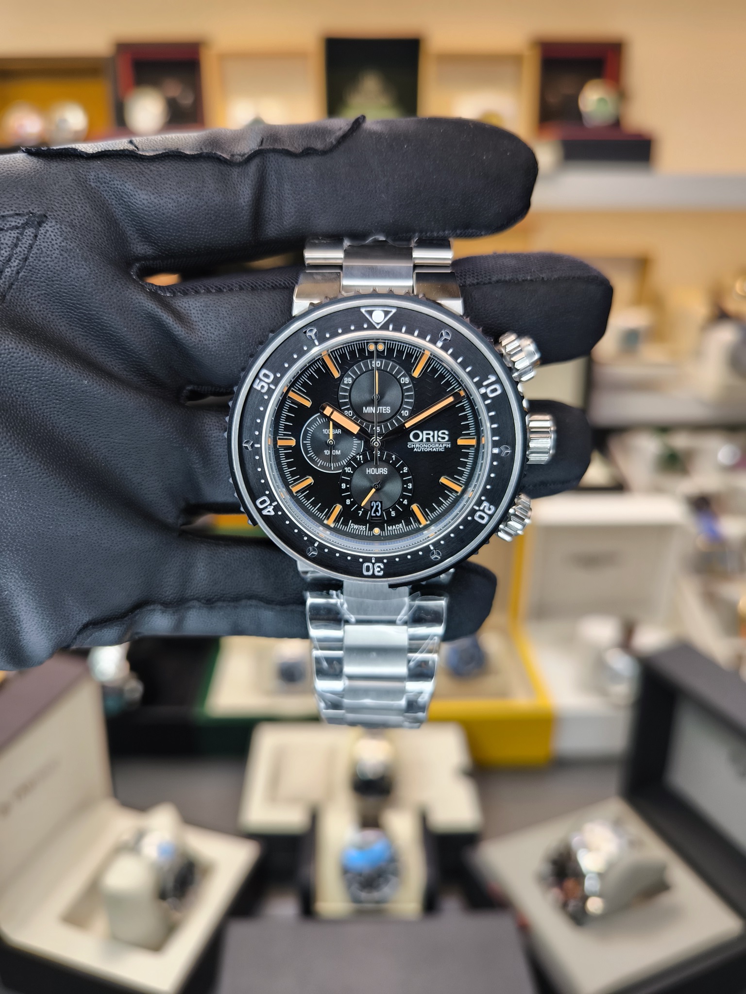 ORIS AQUIS DEPTH GAUGE PRO DIVER CRONOGRAPH