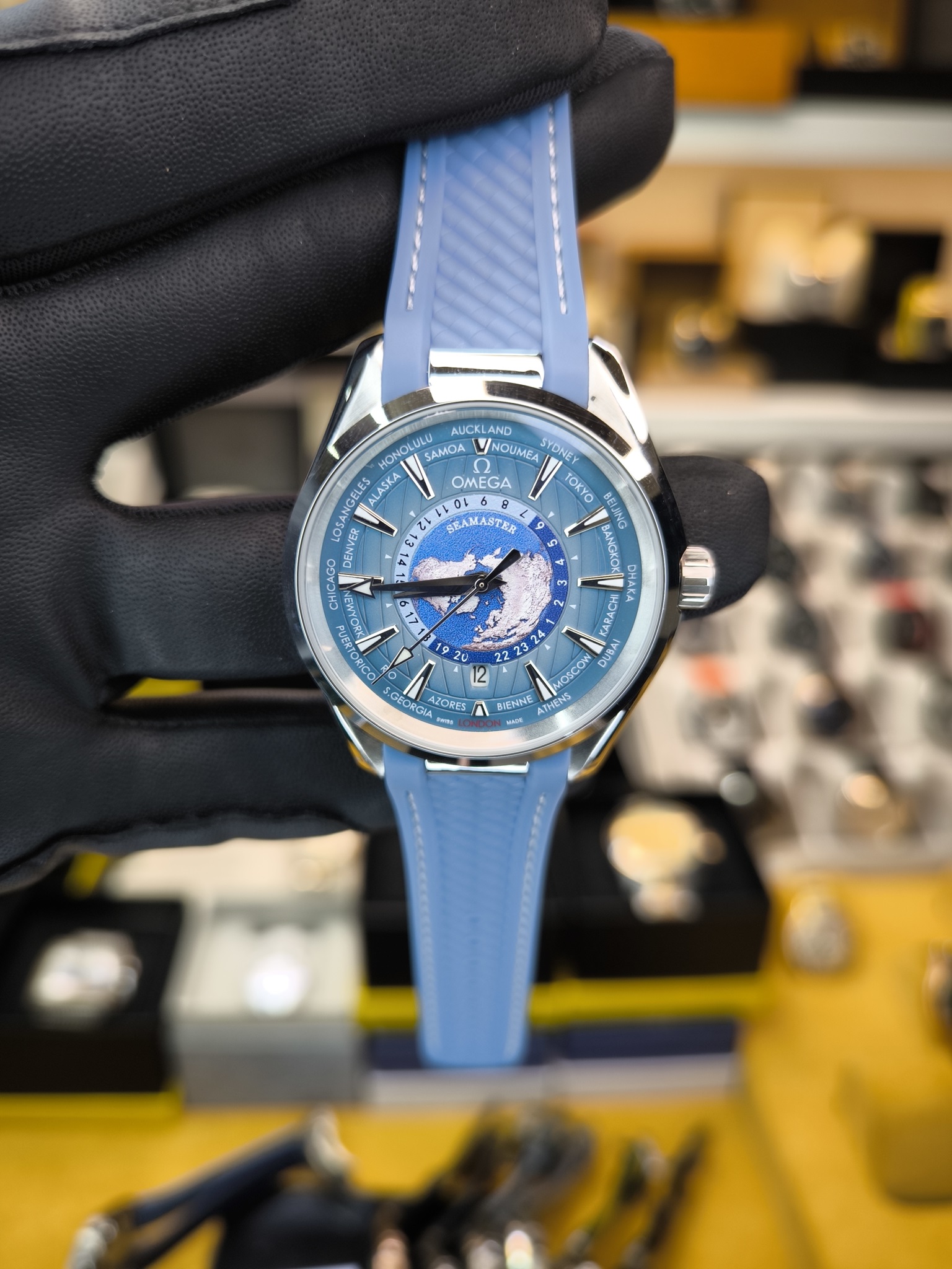 OMEGA SEAMASTER AQUA TERRA 150 WORLD TIMER