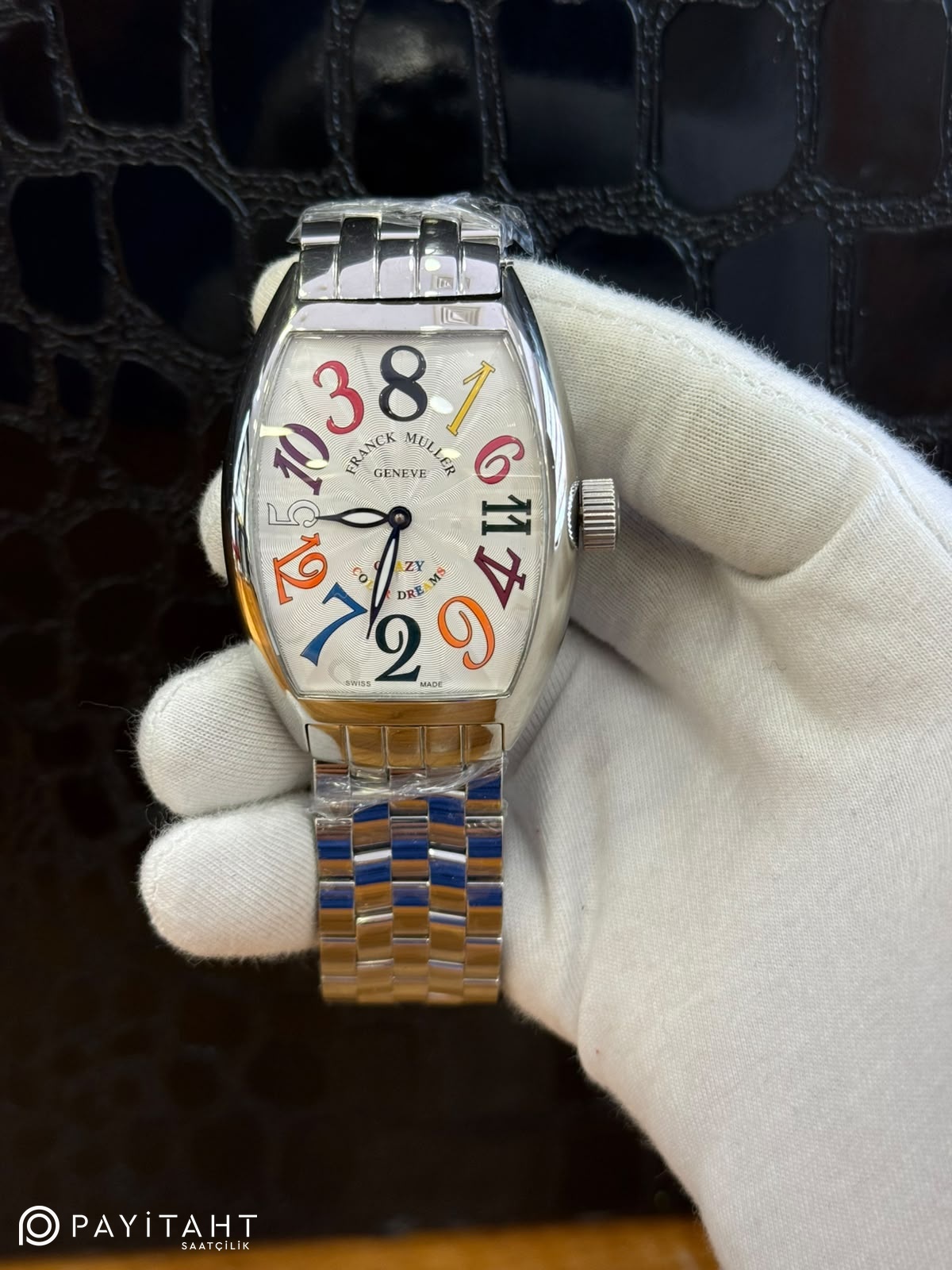 Franck Muller Crazy Color Dreams 42mm Beyaz Kadran Çelik Kordon