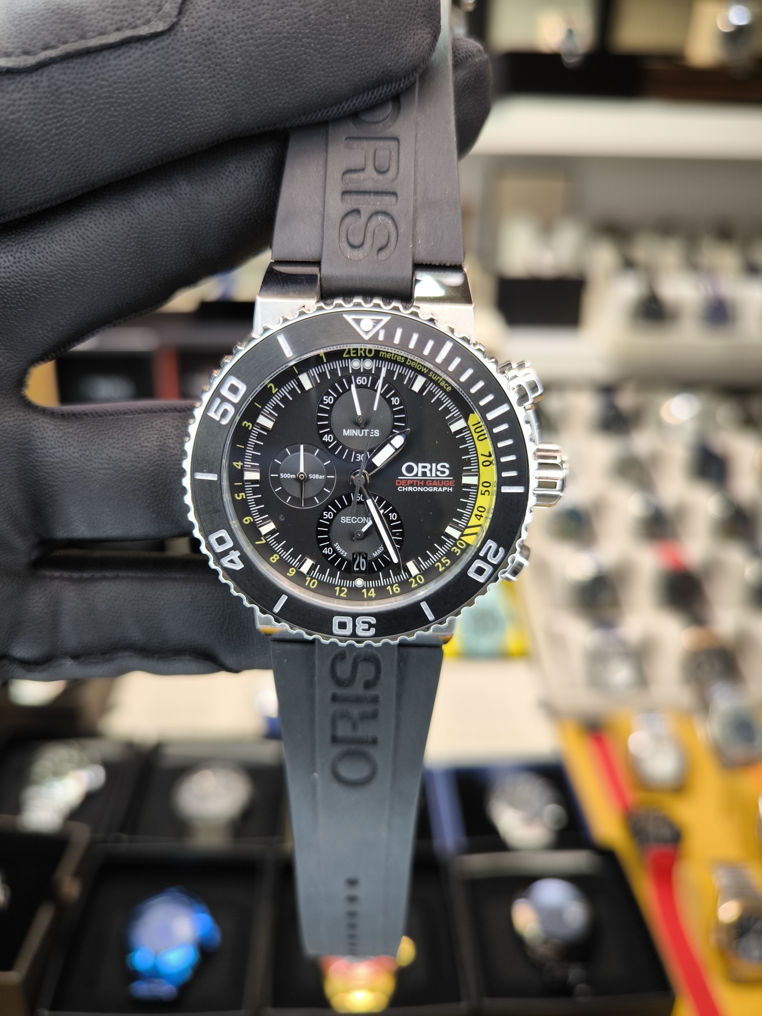 ORIS AQUIS DEPTH GAUGE CRONOGRAPH