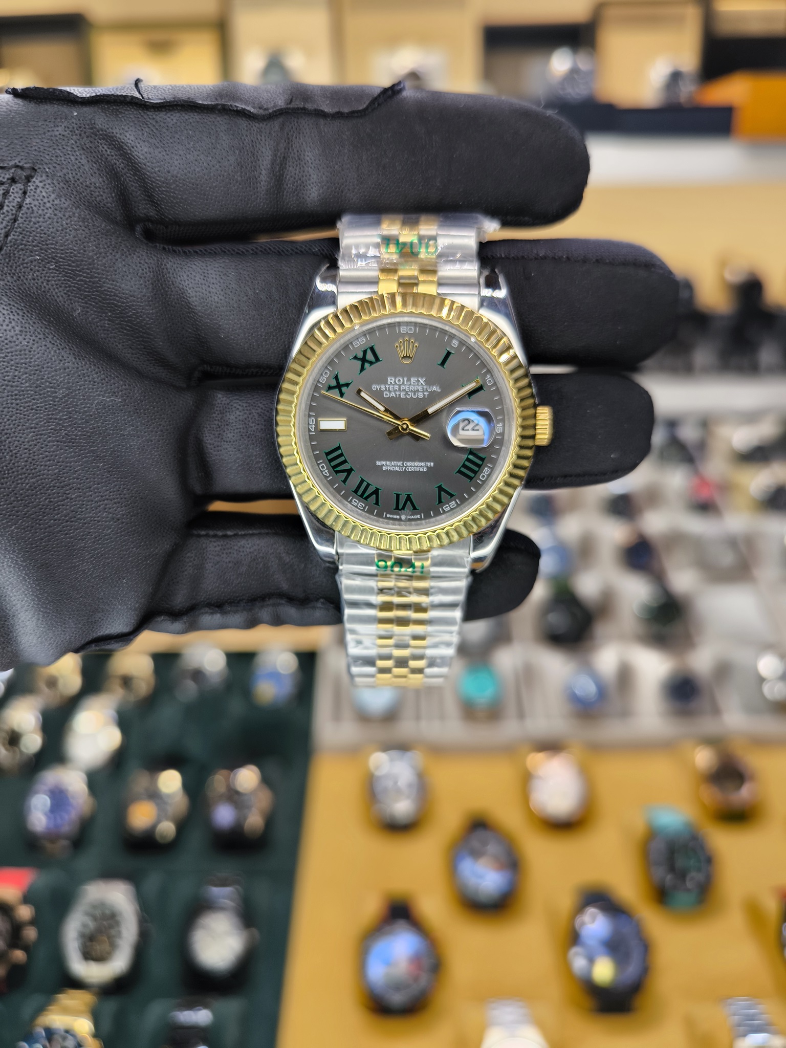DATEJUST OTOMATİK GÜMÜŞ GOLD WIMBLEDON
