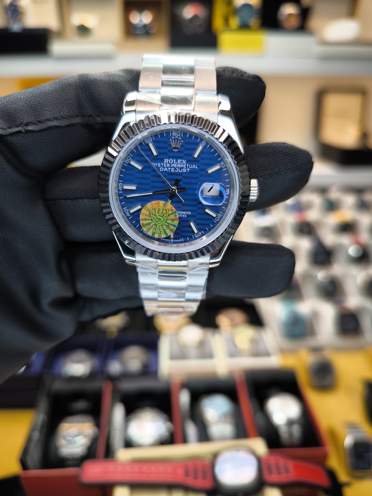 DATEJUST OTOMATİK GÜMÜŞ LACİVERT OYSTER