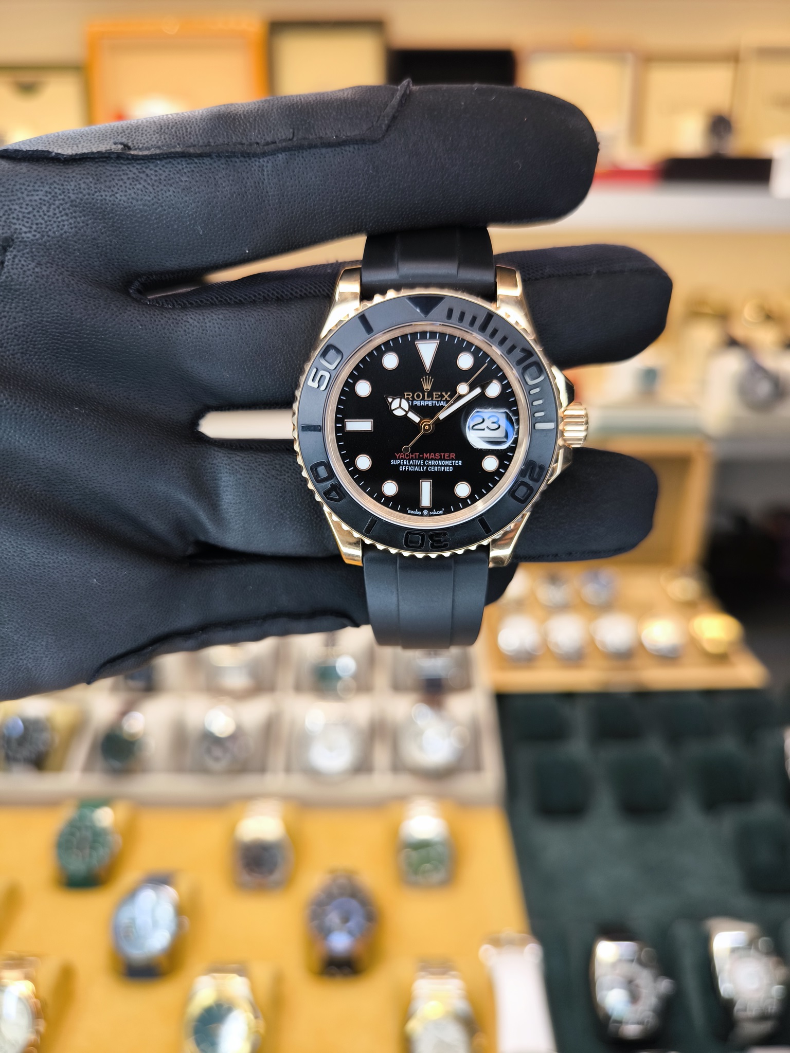 YACHT-MASTER OTOMATİK ROSE SİYAH