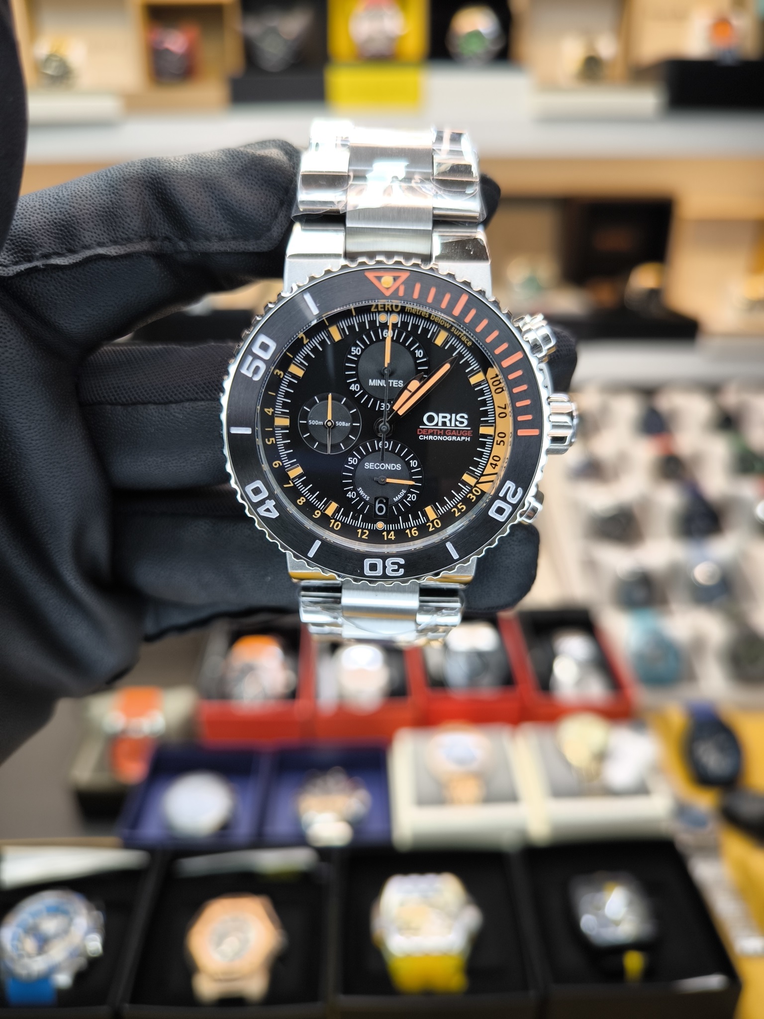ORIS AQUIS DEPTH GAUGE CRONOGRAPH