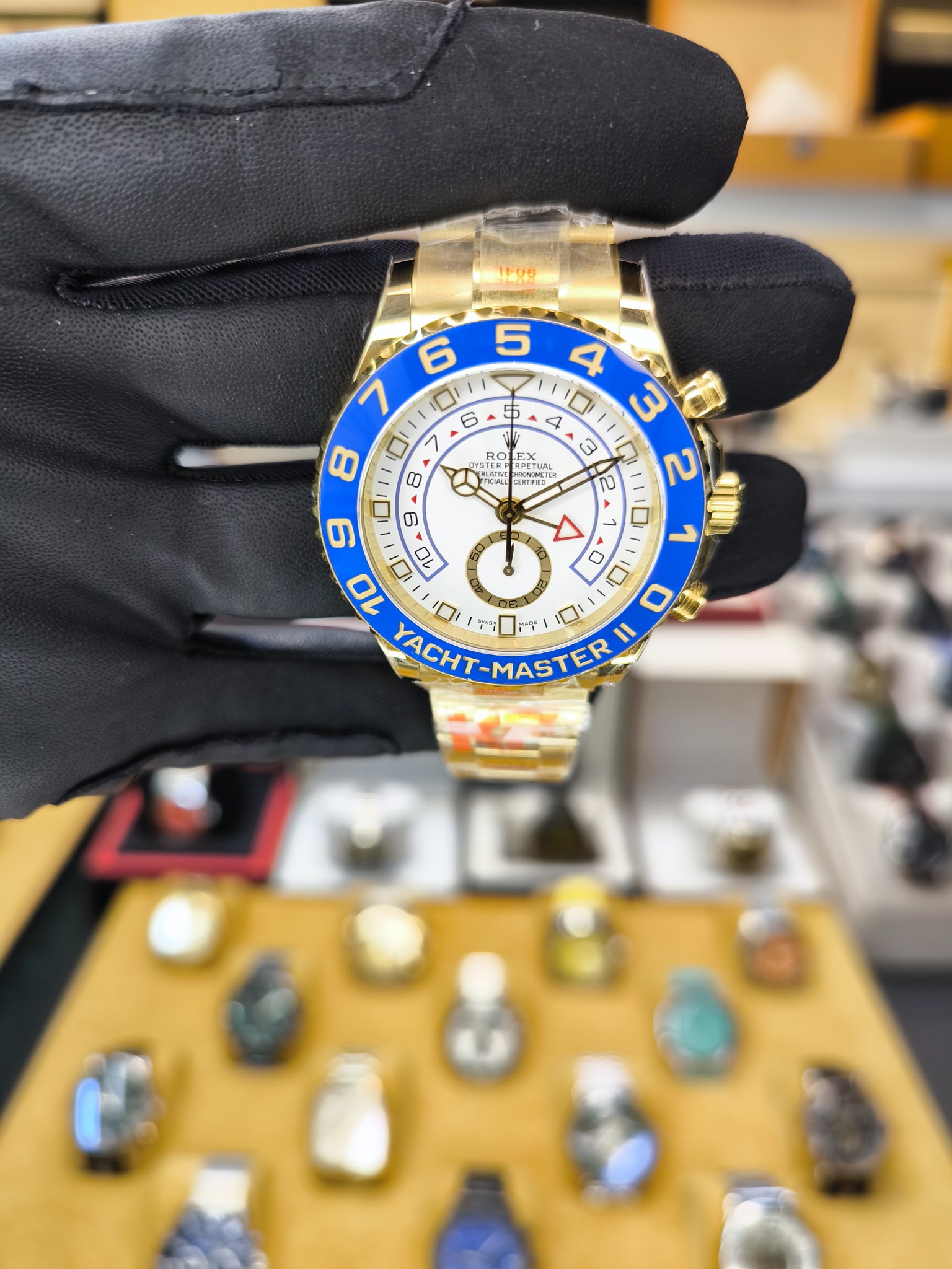 ROLEX YACHT-MASTER II 44MM GOLD ETA SAAT