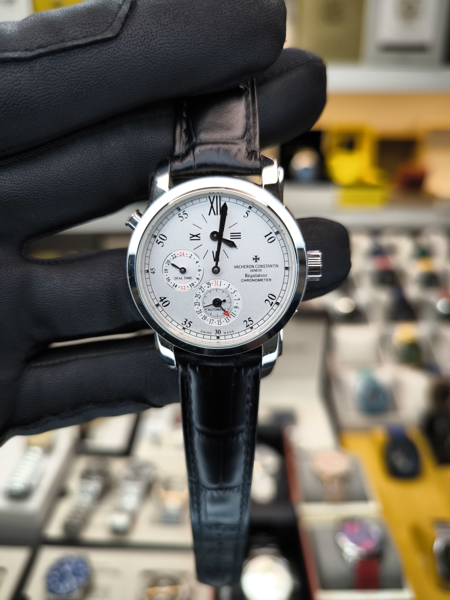 VACHERON CONSTANTIN MALTE DUAL TIME REGULATOR 42005/00G-8900 ETA SAAT