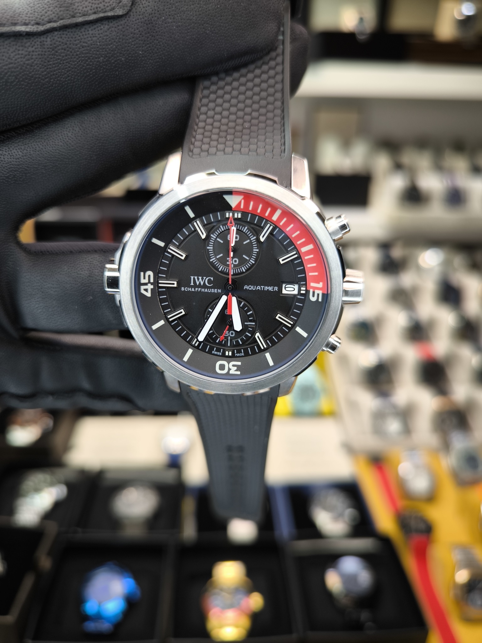 IWC  SCHAFFHAUSEN AQUATIMER CRONOGRAPH REPLİKA SAAT