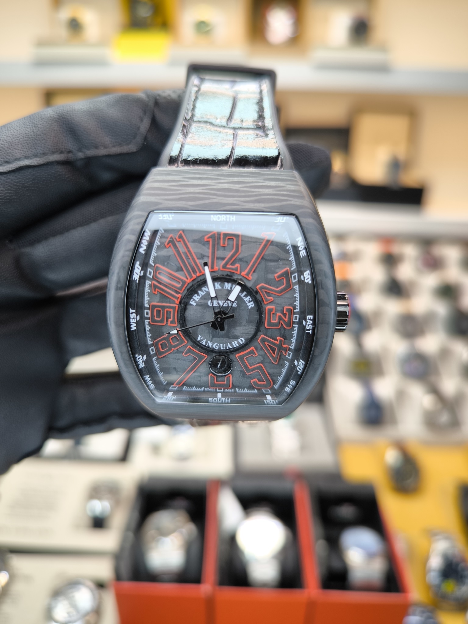 FRANCK MULLER VANGUARD RED V45 CARBON ETA SAAT