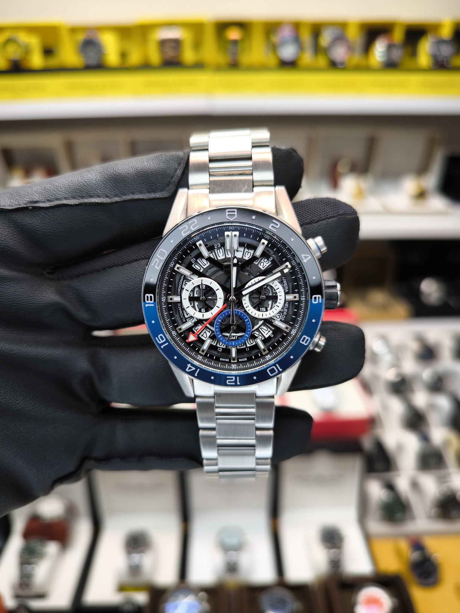 TAG HEUER CARRERA  CAL 02 GMT CRONOGRAPH