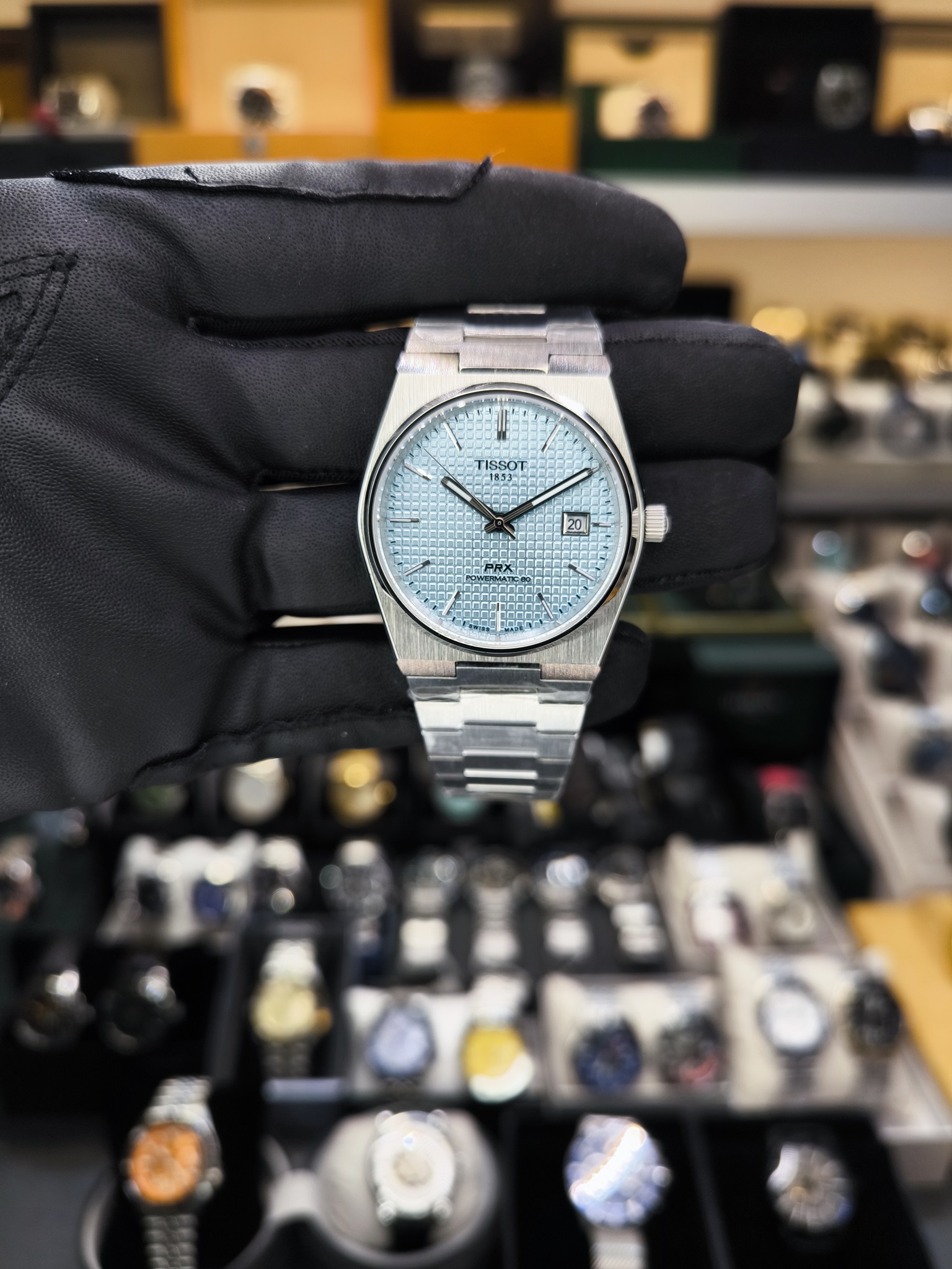 TISSOT PRX Powermatic 80 ICE BLUE T1374071135100 REPLİKA SAAT