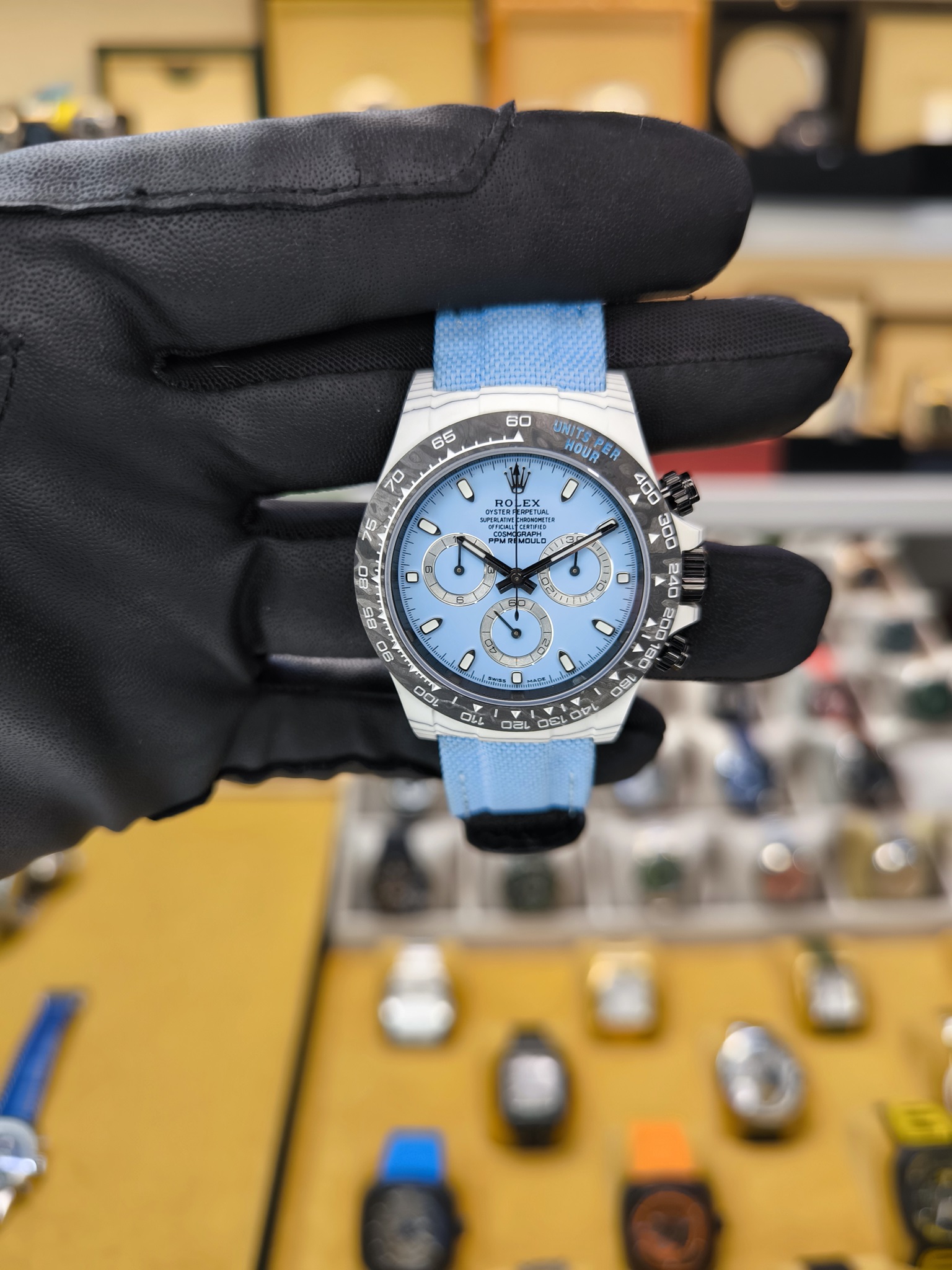 ROLEX DAYTONA PPM REDMOND CARBON CHRONOGRAPH ETA SAAT
