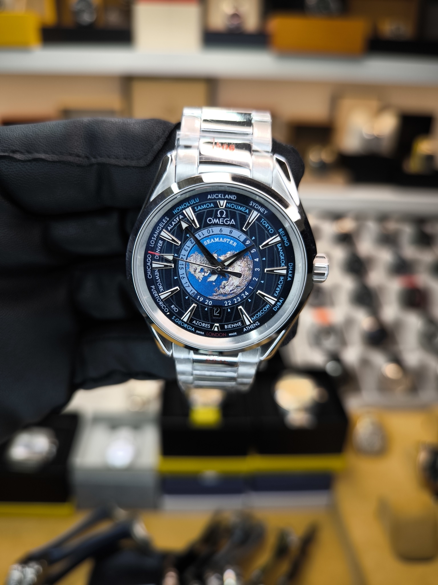 OMEGA SEAMASTER AQUA TERRA 150 WORLD TIMER